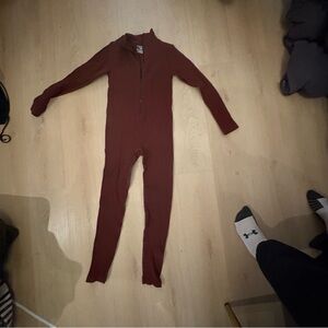 PrettyLittleThing Burgundy Jumpsuit